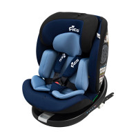 ราคา Fico คาร์ซีทเด็กสำหรับเด็กแรกเกิด-12ปี หมุนได้ 360 องศา Isofix : Cc05 Plus Blue Black (122194683310685)