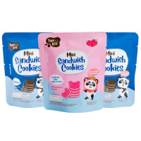 ราคา Tiny Bite Mini sandwich cookies มินิคุกกี้ ขนมสำหรับเด็กแพ้ เด็กแพ้อาหารทานได้ ช็อกโกแลต 2 ซอง สตรอว์เบอร์รี่ 1 ซอง (262919166915627)