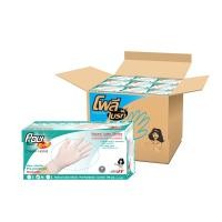 ราคา Poly-Brite โพลี ไบรท์ ถุงมือยางอนามัยอเนกประสงค์ รุ่น Extra Thin แพ็ค 100 ชิ้น