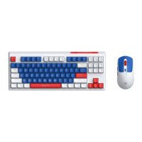 ราคา Wireless Keyboard & Mouse (คีย์บอร์ดและเมาส์ไร้สาย) Micropack Navy (470367528878444)