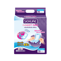 ราคา Sekure แผ่นเสริมซึมซับ แผ่นเสริมผ้าอ้อมผู้ใหญ่ ซีเคียว Adult insert Pads (จำนวน 1 ห่อ 28 ชิ้น) (548031540235577)