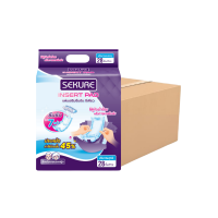 ราคา [สั่ง1ลัง/1บิล] Sekure แผ่นเสริมซึมซับ แผ่นเสริมผ้าอ้อมผู้ใหญ่ ซีเคียว Adult insert Pads (จำนวน 1 ลัง 8 ห่อ 224 ชิ้น) (222406133186719)