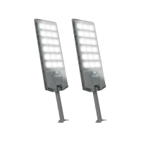 ราคา [ยาวที่สุด 106cm] Dengo Mega Street Light Solar ไฟถนนโซล่าเซลล์ โคมไฟถนน กันน้ำ แบตอึด สว่างกว้าง x2 ชิ้น (137565898249304)