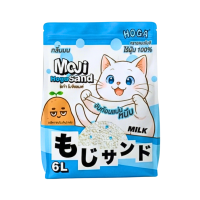 ราคา [ 1ถุง ] ทรายแมวมันสำปะหลัง Hoga ขนาด 6 ลิตร หนัก2.5kg ไร้ฝุ่น100% จับก้อนแน่นหนึบไม่ติดกระบะ โฮก้าโมจิแซนด์ กลิ่นนม (888829849017284)