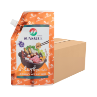 ราคา Sunsauce (ซันซอส) น้ำจิ้มสุกี้ สูตรเข้มข้น ขนาด 500 กรัม 12 ซอง แถมฟรี 1 ซอง (ยกลัง) (501015046897168)