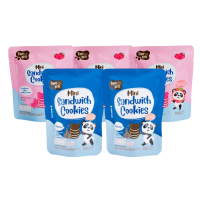 ราคา Tiny Bite Mini sandwich cookies มินิคุกกี้ ขนมสำหรับเด็กแพ้ เด็กแพ้อาหารทานได้ สตรอว์เบอร์รี่ 3 ซอง ช็อกโกแลต 2 ซอง (727762123185194)
