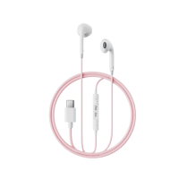 ราคา Remax Small Talk Rm-10a - หูฟัง Earbuds มีสาย พอร์ต Type-c undefined ไมค์โครโฟนในตัว เสียงคมชัด เหมาะสำหรับฟังเพลง ดูวิดีโอ และคุยโทรศัพท์ สายยาว 1.2 เมตร สี Pink/ชมพู (618034275719516)
