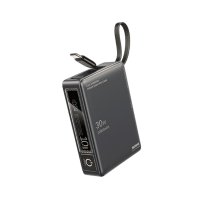 ราคา ( New Ccc ) Remax Power Bank 10000mah รุ่น Rpp-86 - undefined แบตสำรองไปจีนได มีสายชาร์จในตัว Type-c ชาร์จไว 30w พอร์ตชาร์จ Usb และ Type-c น้ำหนักเบา พกง่าย สี Gray/เทา (538846607684944)
