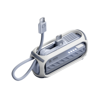ราคา (ccc) undefined Remax Power Bank 5000mah 2in1 รุ่น Rpp-28 - มินิแคปซูล แบตสำรองไปจีนได้ พกง่าย มีสายในตัว หัวชาร์จtype-c และ สายไอโฟน undefined สี Gray/เทา (611654972466933)