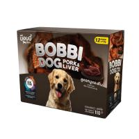 ราคา [ยกโหล] Bobbi Dog บ๊อบบี้ด็อก อาหารเปียกสำหรับสุนัข รสหมูและตับ 12 ซอง จากเนื้อหมูแท้100% ขนาด 110 g./ซอง (647863269379859)