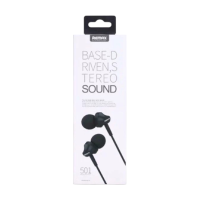 ราคา หูฟัง headset Remax รุ่น Rm -501 bass driven stereo sound (in-ear มีไมโครโฟน) ดำ (935248498586503)