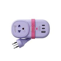 ราคา Anitech ปลั๊กไฟ รุ่น H9313-purple 1 ช่องเสียบ Usb 2 ช่อง กำลังไฟสูงสุด 2200w สายยาว 1.2 ม. (584725677725540)