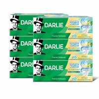 ราคา [3 แถม 3] ดาร์ลี่ ยาสีฟัน ดับเบิ้ล แอ็คชั่น เฟรช โพรเทค (2 in 1) 50 กรัม (784823960405574)