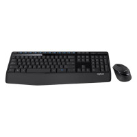 ราคา Wireless Keyboard & Mouse (คีย์บอร์ดและเมาส์ไร้สาย) Logitech Mk345 Wireless (black) (507402964070099)