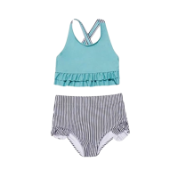 ราคา Kidsumplay Bikini Set 2 Pcs. ( Creora ) ชุดบิกินี่ว่ายน้ำกัน Uv สำหรับเด็ก Mint M (698286919788838)