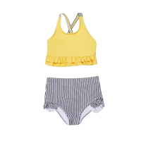 ราคา Kidsumplay Bikini Set 2 Pcs. ( Creora ) ชุดบิกินี่ว่ายน้ำกัน Uv สำหรับเด็ก Yellow M (622818420529659)