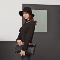 ราคา เสื้อเชิ้ต แฟชั่นเกาหลี สวย คอวินเทจตัวหลวม สไตล์หรู นำเข้า ไซส์S/M/L/XL สีดำ - พรีออเดอร์MI548 ราคา1070บาท