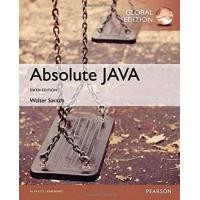ราคา หนังสือ ABSOLUTE JAVA (GLOBAL EDITION) (9781292109220)