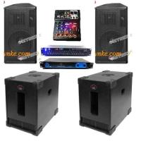 ราคา ชุดเครื่องเสียง2*2 พร้อมใช้งาน ปาร์ตี้ ชุดคาราโอเกะ เพาเวอร์+มิกเซอร์+ปรี 2x2setpapreorder6ps122 ชุดเครื่องเสียง2*2 พร้ (19872558045)