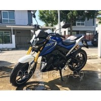 ราคา ขาย Yamaha M-SLAZ น้ำเงินขา + Ohlins Sub-tank + มือคลัทมือเบรค Bikers(3722) (มอเตอร์ไซค์มือสอง)