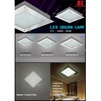 ราคา โคมไฟติดเพดาน ฝังฝ้า ทรงสี่เหลี่ยม WD2009-18F SL 18วัตต์ แสงขาว สอบถาม0876929911 (001592)