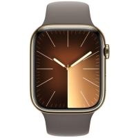 ราคา Apple Watch Series 9 GPS + Cellular 41mm Gold Stainless Steel Case with Clay Sport Band (MRJ63SA/A)