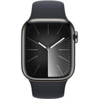 ราคา Apple Watch Series 9 GPS + Cellular 41mm Graphite Stainless Steel Case with Midnight (MRJ93SA/A)