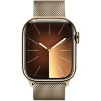 ราคา Apple Watch Series 9 GPS + Cellular 41mm Gold Stainless Steel Case with Gold (MRJ73SA/A)