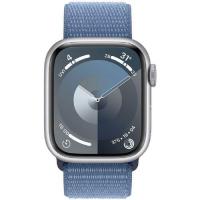 ราคา Apple Watch Series 9 GPS + Cellular 45mm Silver Aluminium Case with Winter Blue (MRMJ3SA/A)