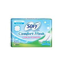 โซฟี คอมฟอร์ท เฟรช แผ่นอนามัยแบบบาง ไม่มีน้ำหอม 56 ชิ้น (Sofy Comfort Fresh No perfume Slim Panty Liners 56 pcs)