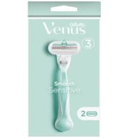 ราคา ยิลเลตต์ วีนัส สมูทเซนซิทีฟ ด้าม+2ใบมีด GILLETTE (50313988)
