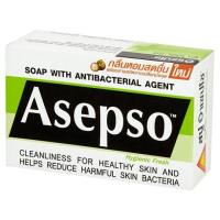 ราคา อาเซปโซ สบู่ป้องกันเชื้อแบคทีเรีย สูตรไฮจินิค เฟรช 80กรัม (Asepso Hyginic Fresh Soap Antibacterial Agent 80g)