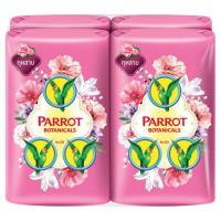 พฤกษา นกแก้ว สบู่กลิ่นกุหลาบ 75กรัม x 4 ก้อน (Parrot Botanicals Rose Bar Soap 75g x 4pcs)