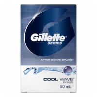 ยิลเลตต์ ซีรี่ส์ คูล เวฟ เฟรช ผลิตภัณฑ์ใช้ทาหลังโกนหนวด 50มล. (Gillette Series Cool Wave Fresh After Shave Splash 50ml)