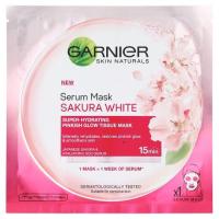 ราคา การ์นิเย่เซรั่มมาส์กซากุระไวท์สีชมพู28ก GARNIER (74440586)
