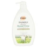 เอเวอร์กรีน พาล์มเมรา ครีมอาบน้ำผสมนมแพะ 1000มล. (Evergreen Palmera Moisturizing Shower Cream with Goat&#39;s Milk &amp; Bio-White 1000ml)