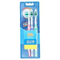 ออรัล-บี คลาสสิก อัลตร้าคลีน แปรงสีฟัน ขนแปรงนุ่ม ขนาด 40 3 ด้าม (Oral-B Classic Ultra Clean Size 40 Soft Toothbrush 3pcs)