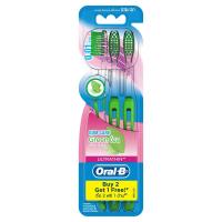ออรัล-บี อัลตร้าธิน กรีนที แปรงสีฟันขนแปรงนุ่มพิเศษ ขนาด 35 3 ด้าม (Oral-B Ultra Thin Green Tea Extra Soft 35 Toothbrush 3pcs)