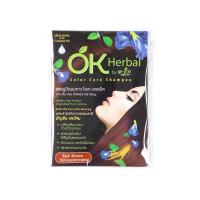 ราคา โอเค เฮอเบิลแชมพูปิดผมขาวสีน้ำตาลแดง30มล OK HERBAL (50448609)