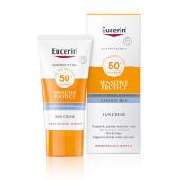 ยูเซอริน ผลิตภัณฑ์ป้องกันแสงแดดสำหรับผิวหน้า เอสพีเอฟ50+ 50มล. (Eucerin SPF50+ Facial Sun Protection Cream 50ml)