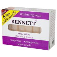 ราคา เบนเนทสบู่ไวท์เทนนิ่งเอ๊กซ์ตร้าไวท์25กX6 BENNETT (50210827)