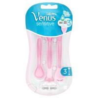 ยิลเลตต์ วีนัส เซนซิทีฟ มีดโกนสำหรับผู้หญิง 3 ด้าม (Gillette Venus Sensitive Disposable Razors 3pcs)