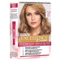 ลอรีอัล ปารีส เอกซ์เซลเล้นซ์ครีม ครีมเปลี่ยนสีผม 7.01 สีบลอนด์โทนเย็น 1 ชุด (L&#39;Or&#233;al Paris Excellence Cream 7.01 Cool Blonde Hair Color Cream 1 Set)