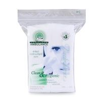 รถพยาบาล สำลีแผ่น ผลิตจากฝ้ายบริสุทธิ์ 100% 100 แผ่น (Ambulance 100% Purified Cotton Pads 100 pcs)