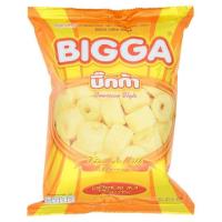 บิ๊กก้า ข้าวโพดอบกรอบ กลิ่นวานิลลามิลค์ 45กรัม (Bigga Vanilla Milk Flavour Corn Snack 45g)