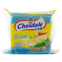 เชสเดล ทริม เชดดาชีส สเปรด โพรเซสชีส 250กรัม 12 แผ่น (Chesdale Trim Cheddar Cheese Spread 250g 12 Slices)