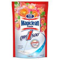 มาจิคลีน ผลิตภัณฑ์ทำความสะอาดพื้น กลิ่นวานิลลาโรส ถุงเติม 800มล. (Magiclean Vanilla Rose Scent Floor Cleaner Refill 800ml)