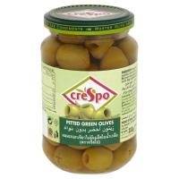 ครีสโป ผลมะกอกเขียว ไม่มีเมล็ดในน้ำเกลือ 333กรัม (Crespo Pitted Ripe Green Olives in Brine 333g)