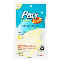 ราคา โพลี ไบร์ท ถุงมือยางอนามัย ไซร์ L POLY BRITE (74180436)