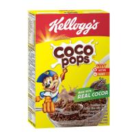 เคลล็อกส์ โกโก้คอปส์ อาหารซีเรียลธัญพืช ข้าวพองเคลือบโกโก้ 220กรัม (Kellogg&#39;s Coco Pops Puffed Rice With Cocoa Breakfast Cereal Grains 220g)